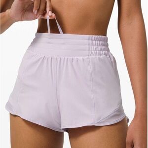 Lululemon Lavender Dew Hotty Hot High Rise Shorts 2.5”